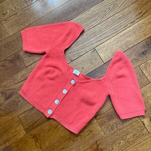 Wilfred Knit Pink Crop Top